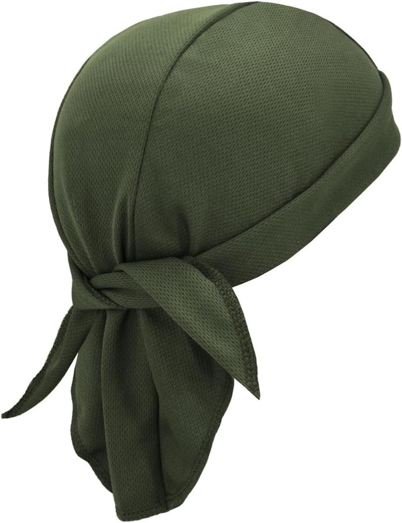 SRLLBBY Sweat Wicking Do Rags Skull Caps, Cooling Hip Hop Hat, Beanie Durag Motorcycle Head Wrap Doo Rag Liner for Men Women - Image 1